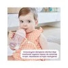 B.BOX BB200211 Vandens butelis su šiaudeliu 240 ml rožiniai skaistalai