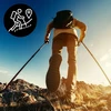 Be Activepl Sulenkiami trekingo lazdos su Anti-shock sistema