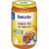 BEBIVITA BIO DARŽOVĖS SU RYŽIAI IR JAUTIENA 12m 250g