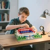 Bedee 3500 vienetų futbolo stadiono blokų rinkinys, dekoracija futbolo aistruoliui