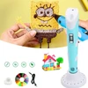 Bedee 3D PEN Vaikams 3D SPAUSDINTUVO RAŠIKLIŲ rinkinys + PLA PAPILDYMAI 36 M 12 SPALVŲ
