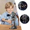 Bedee BLOKŲ MECHANINIS ROBOTO Skeletas 692 ELEMENTAI. JUDAMAS KONSTRUKCINIS ŠVIESAS