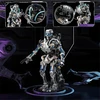 Bedee BLOKŲ MECHANINIS ROBOTO Skeletas 692 ELEMENTAI. JUDAMAS KONSTRUKCINIS ŠVIESAS