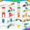 Bedee DOMINO BLOCKS 1000 EL SPALVOTAS STATYBINIŲ ŽAISLŲ RINKINYS