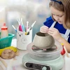 Bedee KOŁO GARNCARSKIE MINI 4.7IN Z PEDAŁEM NOŻNYM Rinkinys DIY ZIELONE