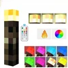 Bedee MINECRAFT žibintuvėlis STALO ARBA SIENINĖS + RGB nuotolinio valdymo pultas + KABLIS
