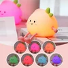 Bedee MINKŠTA NAKTINĖ LEMPA VAIKAMS PEACH LED RGB TOUCH USB ĮKROVINIMAS