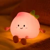 Bedee MINKŠTA NAKTINĖ LEMPA VAIKAMS PEACH LED RGB TOUCH USB ĮKROVINIMAS