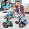 Bedee Nuotoliniu būdu valdomi robotai 4 LED modeliai, 724 plytos, programa, dovana 6 ir daugiau