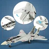 Bedee Statybinių blokelių kovinio lėktuvo modelis F-14 Tomcat statybinių blokelių rinkinys „pasidaryk pats“ dovanų žaislas