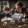 Bedee V8 variklio statybiniai blokai, sukamieji elementai, šviesos garso dovana