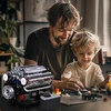 Bedee V8 vidaus degimo variklio statybinių blokų rinkinys su rankomis surinktu modeliu su šviesa