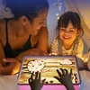 Bedee Vaikiškas smėlio piešimo žaislas su LED 7 spalvomis, lavinamas juslinis