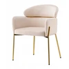 BEIGE GOLD LEGS kėdė Breda Glamour VELVET velvet Svetainė Valgomasis