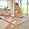BEIGE Mokomasis porolono kilimėlis BE KVAPAS 173x116cm Lionelo Yoka