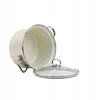 BELIS EMAL PUODAS. SU DANGELIS 3.6L 20CM EKO KREMAS