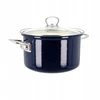Belis emaliuotas Eco Ceramic puodas 2,6 l - 18 cm, tamsiai mėlynas - II kokybė