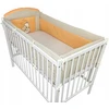 Bello Ochraniacz 420cm do łóżeczka 70x140 Serce Oranžinis