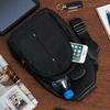 Kelioninis Beltimore Madinga vyriška juoda odinė juosmens rankinė crossbody