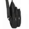 Kelioninis Beltimore Madinga vyriška juoda odinė juosmens rankinė crossbody