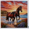 Bemag VAIKŲ DIENOS DEIMANTŲ PAVEIKSLAS DEIMANTŲ MOZAIKA 30x30cm DU SAULĖS ARKLAI