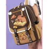Bergens CAPIBARA BACKPACK SCHOOL MOKYKLOS MOKYKLOS MASKOTAS VAIKAMS FR. KAPIBARA