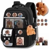 Bergens CAPYBARA BACKPACK MOKYKLINĖ KURIŠINĖ + TALISKO RAKTATIKAS VAIKAMS CZA CAPIBARA