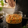 Bergman Stiklinis puodas 1,8l, karščiui atsparus, skaidrus, 16cm karščiui atsparus indas