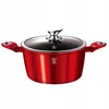 Berlinger Haus ALIUMININIS PUODAS SU GRANITINĖ DANGA - BURGUNDIJA - 6,5 L - 28 CM
