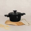 Berlinger Haus Berlingerhaus puodas su dangčiu 20cm Matte Juodas