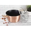 Berlinger Haus Puodai su akmens efektu ir dangčiu 20 cm Rosegold Metallic Line