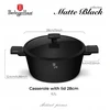 Berlinger Haus Puodas su dangčiu 28cm, 6.1l, matinė juoda