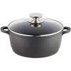 BERNDES PUODAS, LIETUS ALUMINIUMAS, 24 CM, Juodas