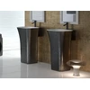 Besco Assos Glam Graphite akmens masės praustuvas su koja