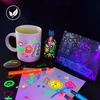 Besthurt UV veido žymekliai vaikams Neoniniai Fluorescent Glow Under UV 10 vnt