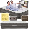 Bestway 69050 pripučiamas dvigulis čiužinys su elektrine pompa 203x152x46cm