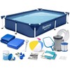 Stačiakampis karkasinis baseinas 221x150x43 cm 16 viename Bestway 56401N