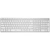 Bevielė plona klaviatūra DELTACO USB, LT, sidabrinė/balta / TB-802-W-LT
