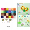 Bez Marki 24 spalvų 5 mm spalvingų Hama Perler saugiklių karoliukų rinkinys vaikams „pasidaryk pats“, 1 stilius