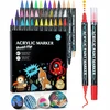 Bez Marki 36 Vnt. AKRILINIŲ ŽYMEKLIŲ RINKINYS Žymekliai, flomasteriai, VANDENIUI ATLIEKAMI ŽYMEKLIAI SU DAŽAIS