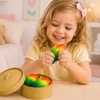 Bez Marki 3x Didelis koldūnas GNIOTEK ANTISTRESS Rainbow SQUISHY rusiškas koldūnas DUMPLINGAS