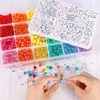 Bez Marki 4000 vnt ponių karoliukų rinkinys, 2400 vnt Rainbow Kandi karoliukų ir