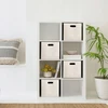 Bez Marki 4x ORGANIZER FILCOWY BEŻOWY PUDEŁKO POJEMNIK NA ZABAWKI KALLAX 30x30x30cm