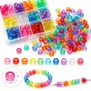 Bez Marki 500 vnt. blizgučių karoliukai "pony Beads" - papuošalams ir plaukų aksesuarams