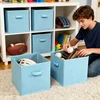Bez Marki 6x PUDEŁKA NA ZABAWKI DZIECIĘCE SKRZYNKI 27x27 CM ORGANIZERY SKŁADANE DUŻE