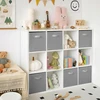 Bez Marki 6x PUDEŁKA NA ZABAWKI DZIECIĘCE SKRZYNKI 33x33 CM ORGANIZERY SKŁADANE DUŻE