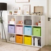 Bez Marki 6x PUDEŁKA NA ZABAWKI DZIECIĘCE SKRZYNKI 27x27 CM ORGANIZERY SKŁADANE DUŻE
