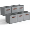 Bez Marki 6x PUDEŁKA NA ZABAWKI DZIECIĘCE SKRZYNKI 27x27 CM ORGANIZERY SKŁADANE DUŻE