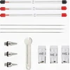 Bez Marki ADATINĖS AEROGRAFIJOS ANTGALIŲ RINKINYS 02MM 03MM 05MM DALIŲ RAKTŲ DAŽYMAS