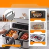 Bez Marki AIRFRYER MOLD 2 VIENETŲ KAIŠMAI ATSPARIŲ STIKLINIŲ TALPŲ RANDENOS